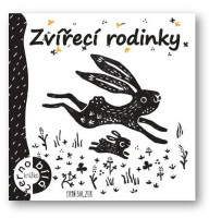 Zvířecí rodinky - černobílá knížka - Sleva poškozený obal