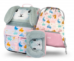 Aktovka Baagl Zippy Bunny - 3dílný set
