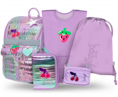 Aktovka Baagl Zippy Lavender - 5dílný set