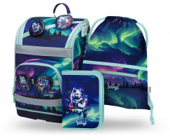 Aktovka Baagl Zippy plus Aurora - 3dílný set