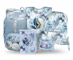 Školní batoh Baagl Airy Polar - 5dílný set