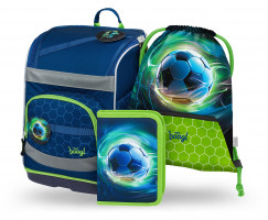 Aktovka Baagl Zippy Plus Fotbal míč- 3dílný set