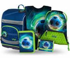 Aktovka Baagl Zippy Plus Fotbal míč- 5dílný set