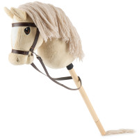 Bieco - Hobby Horsing na tyči - koník béžový, vel. S