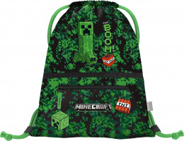 Sáček na přezůvky s kapsou Baagl Minecraft Boom