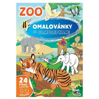 Omalovánky A4 se samolepkami Zoo