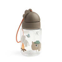 Done by deer - láhev s brčkem Tiny trails, písková, 280 ml