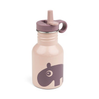 Done by deer - nerezová láhev Ozzo, růžová, 350 ml