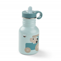 Done by deer - nerezová láhev Tiny farm, modrá, 350 ml