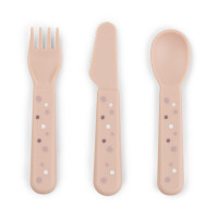 Done by deer - příborový set Foodie Happy dots, růžový