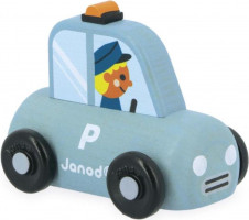 Cross roads - Dřevěné auto modré - Policie