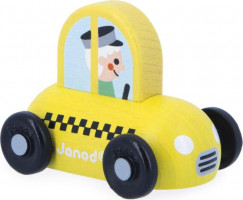 Cross roads - Dřevěné auto žluté - Taxi