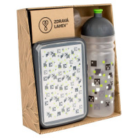 Set Zdravá lahev 0,7 l a Zdravá sváča - Pixel head