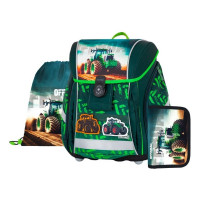 Šolska torba Oxybag PREMIUM LIGHT Traktor Offroad, 3-delni komplet