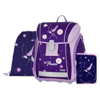 Šolska torba Oxybag PREMIUM LIGHT Flowers, 3-delni komplet