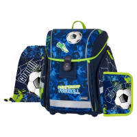 Šolska torba Oxybag PREMIUM LIGHT Nogomet Champion, 3-delni komplet