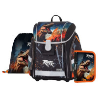 Šolska torba Oxybag PREMIUM LIGHT Dino Raptor, 3-delni komplet