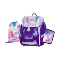Šolska torba Oxybag PREMIUM LIGHT Pegas Magical, 3-delni komplet