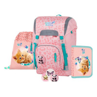 Šolski nahrbtnik OXY SKY Mačka Little Kitty, 4-delni komplet