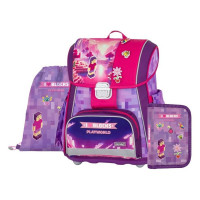 Šolska torba Oxybag PREMIUM Playworld Girl Pixel, 3-delni komplet