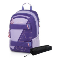 Studentský batoh + etue OXY SPORT Half violet
