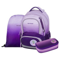 Šolski nahrbtnik OXY NEXT Purple, 3-delni komplet