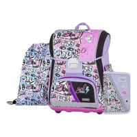 Šolska torba Oxybag PREMIUM Funny Girl, 3-delni komplet