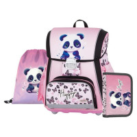 Šolska torba Oxybag PREMIUM Panda, 3-delni komplet