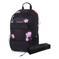 Studentský batoh + etue OXY SPORT Flowers