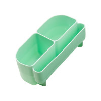 Silikonový bento organizér do středního boxu - zelený