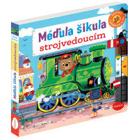 Méďula Šikula strojvedoucím - obrázky s pohyblivými prvky