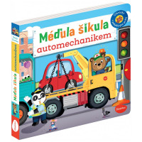 Méďula Šikula automechanikem - obrázky s pohyblivými prvky