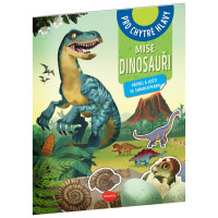 Mise Dinosauři - pátrej a lušti se samolepkami