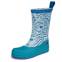 Dětské barefoot holínky Affenzahn Rain Boot Vegan Plashy Shark - vel. 27