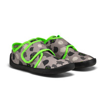 Dětské barefoot přezůvky Affenzahn Slipper Cotton Movy Panther