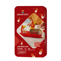 Cleverclixx – Magnetická stavebnice Mini Tiles - Mikuláš – 30 ks
