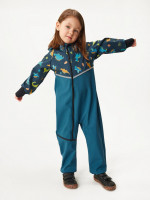Softshell-Overall mit Fleece für Kleinkinder Mini, Kobalt, Dinosaurier