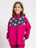 Ungefütterte Softshell-Jacke für Kinder Basic, Fuchsia, Einhörner