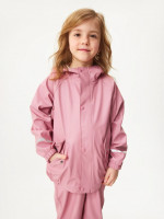 Regenjacke mit Fleece für Kinder, Altrosa