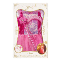 Souza! - dětský kostým princezny Rose se šperky - 5-7 let, 110-122 cm