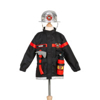 Souza! - dětský kostým hasiče s doplňky - 4-7 let, 104 - 122 cm