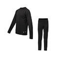 SENSOR MERINO ACTIVE SET dětský triko dl.rukáv + spodky černá -110