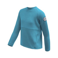 SENSOR MERINO UPPER traveller dětská mikina mint blue -110