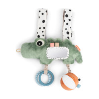 Done by Deer - závěsná aktivní hračka Croco, zelená