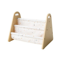 3 SPROUTS Oboustranný stojan na knížky Terrazzo Cream