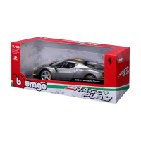 Ferrari 296 GTB ASSETTO FIORANO, šedá metalíza, 1:18