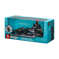 s figurkou jezdce, Mercedes-AMG W14 E Performance (2023) #44 Hamilton,1:24