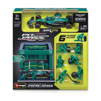 F1 Pit Pass set - Aston Martin AMR25 (2025), 14 Fernando Alonso, 1:43