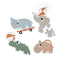Done by Deer - sada puzzle Playground, barevný mix
