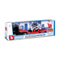 Kamion M-B Actros Gigaspace s Bobcat nakladačem, 1:43